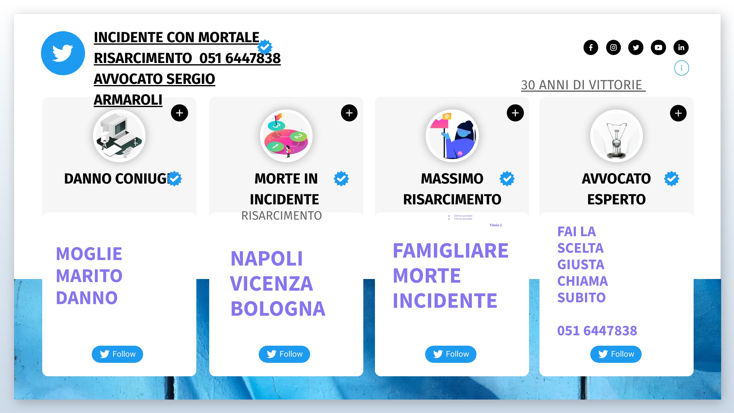 a info incidente sinistro stradale